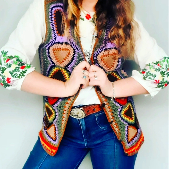 SFA SYDNEY Jackets & Blazers - Vintage 70s patchwork vest